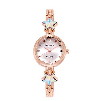 Veeki Fashion Ladies Watch Acrylic Pentagram Not Waterproof Quartz Women's Watch