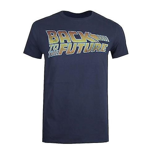 Back To The Future Mens Logo Cotton T-Shirt
