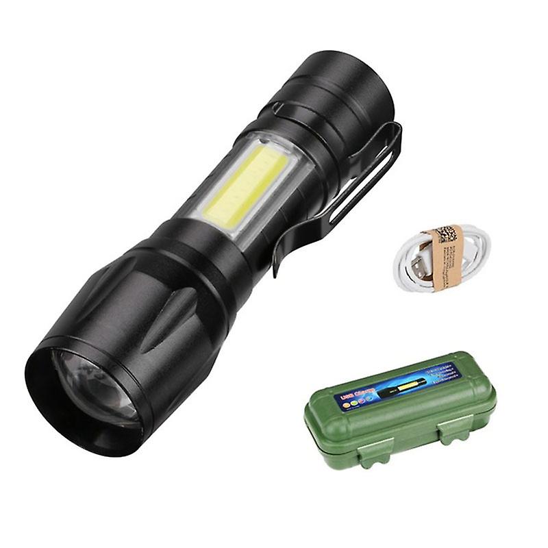 Rechargeable LED flashlight - 3 modes - IPX5 waterproof