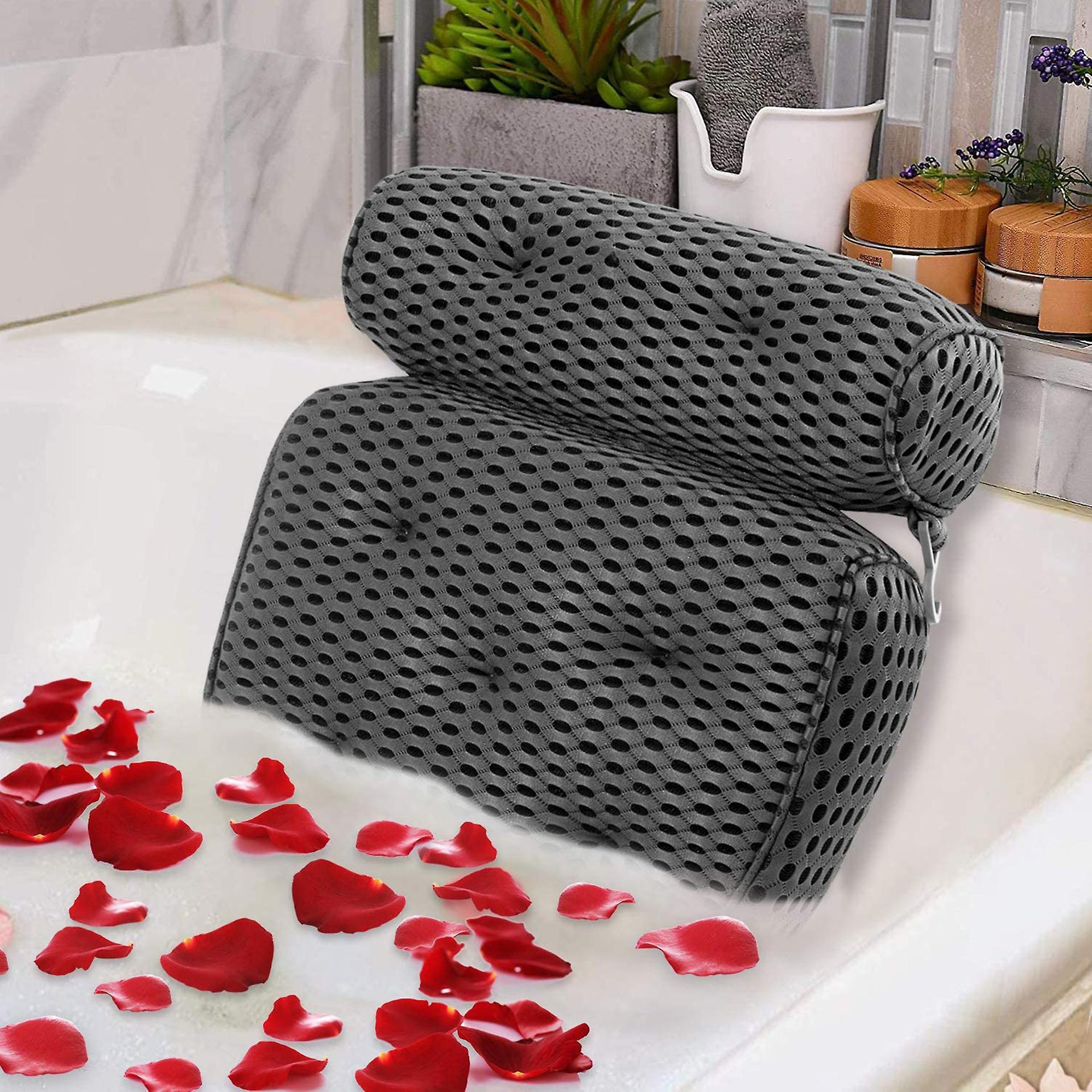 Removable and Non-slip Bathtub Pillow, Machine Washable