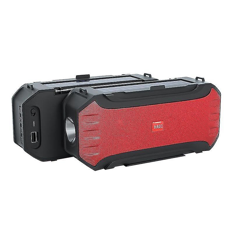Ha01 Outdoor Portable Bluetooth Speaker With Flashlight Function(red)