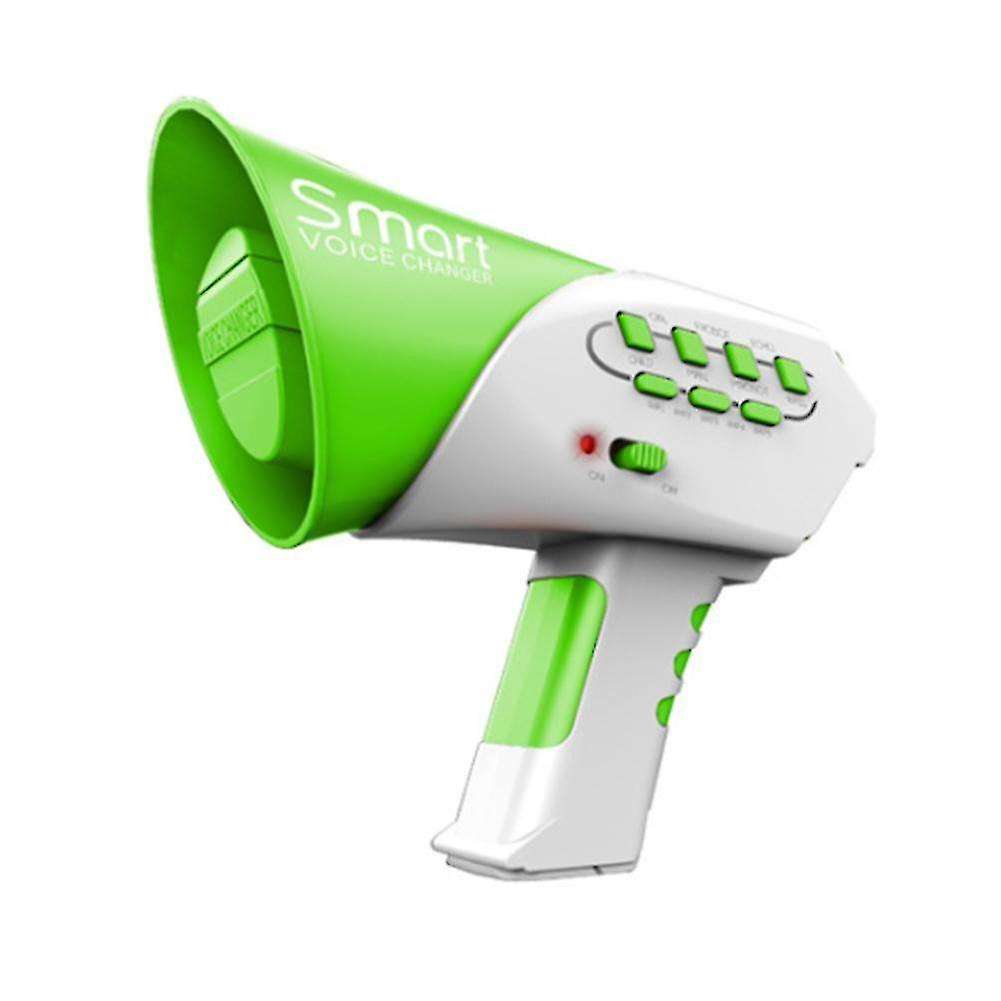 Green Mini Horn Kids 7 Different Smart Voice Changer Loudspeaker