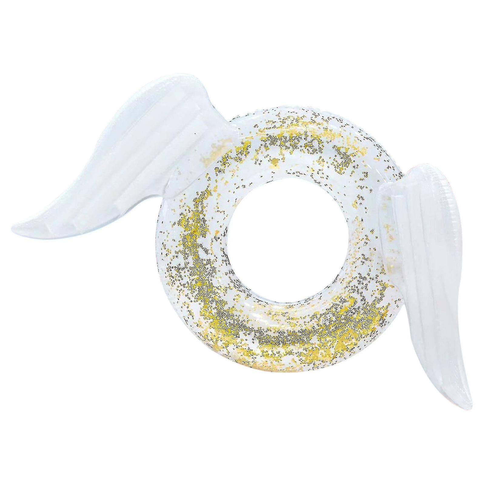 Inflatable Sequin Wings Swim Ring