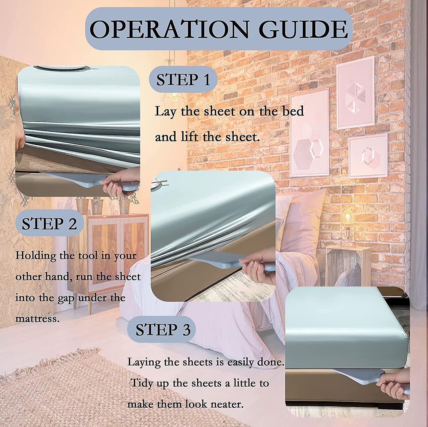 Bed Sheet Tuck In Tool, Tucking Paddle For Bed Making Easier & Without