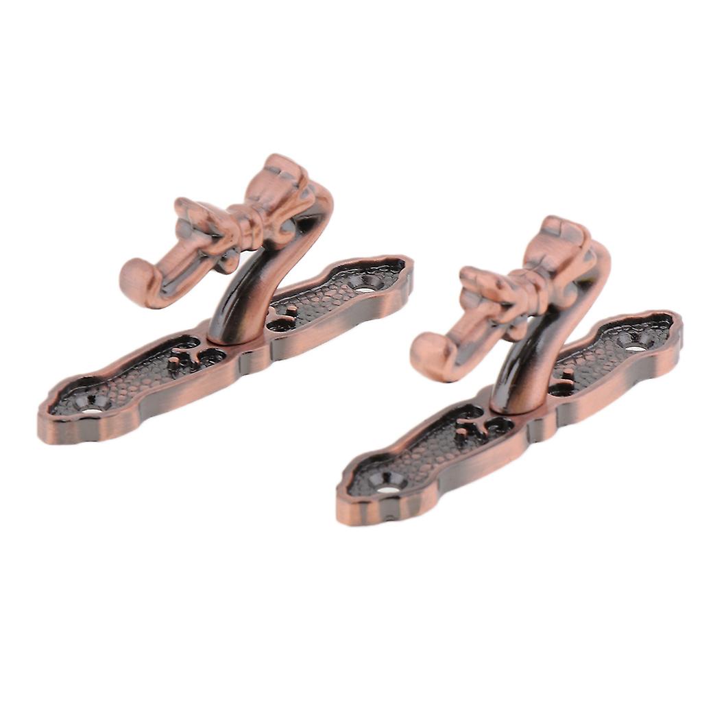 1Pair Curtain Holdbacks Metal Drapery Tieback Wall Hook  Silver_B