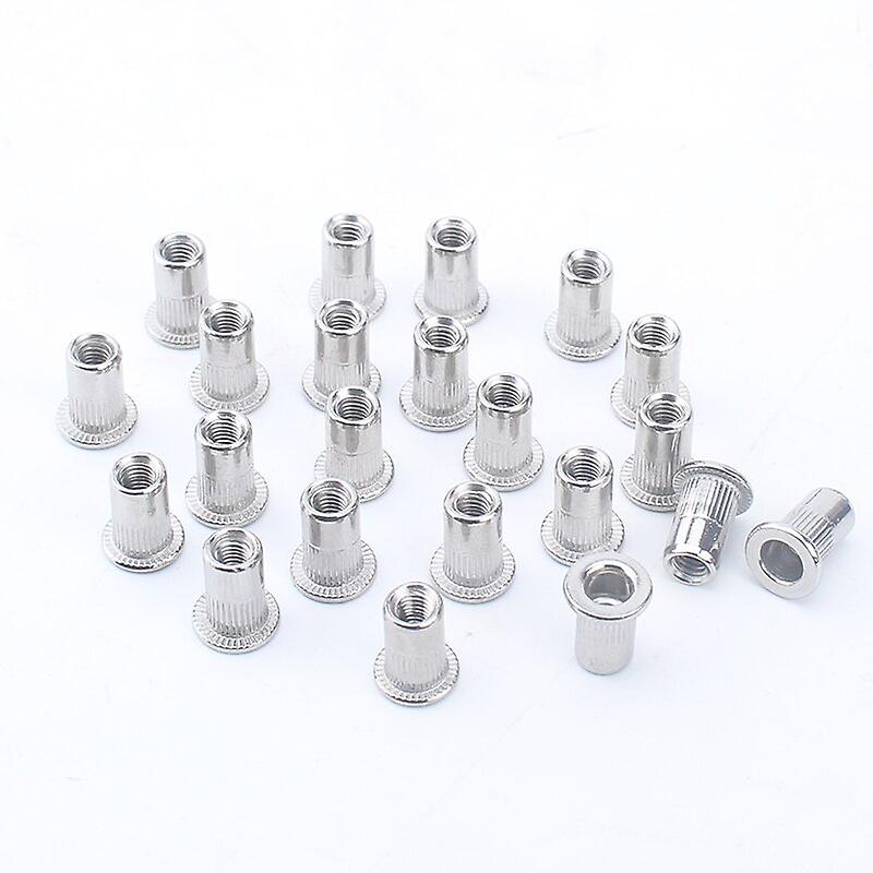 1000Pcs M3 304 Stainless Steel Flat Head Rivet Nuts Iron Insert Riveting Nuts Wholesale Price