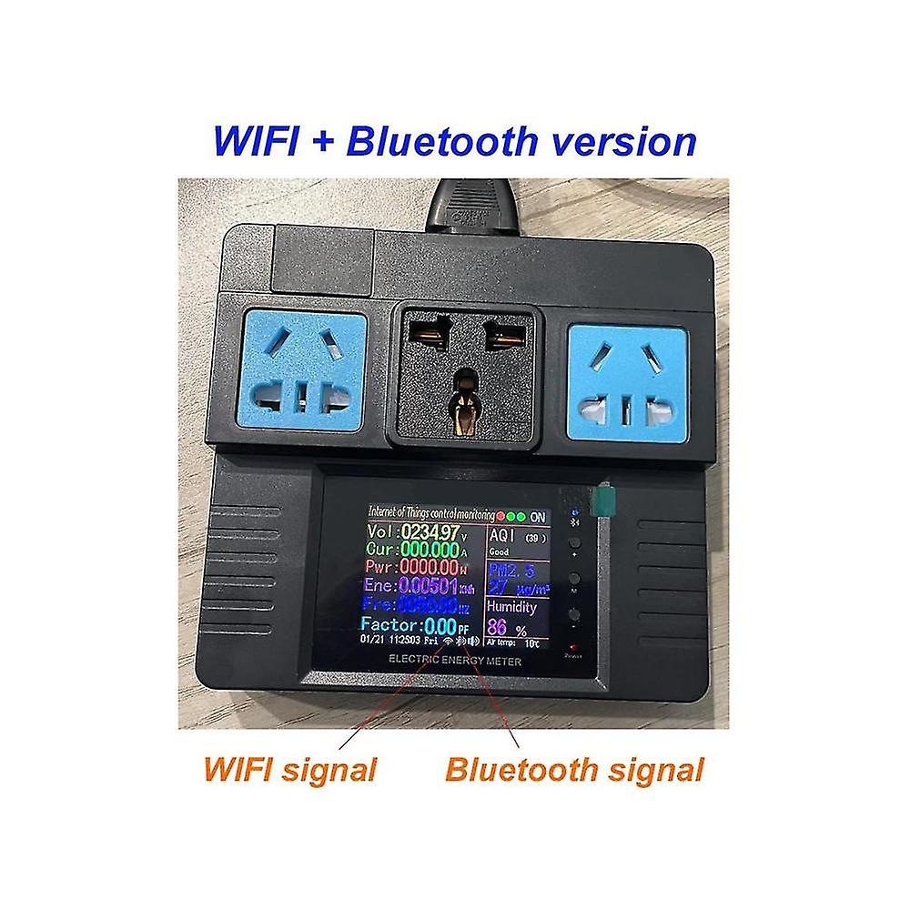 Smart Socket 16a Ac85-265v Wifi Power Electricity Monitor Google Home Voice Control For Tuya Smart