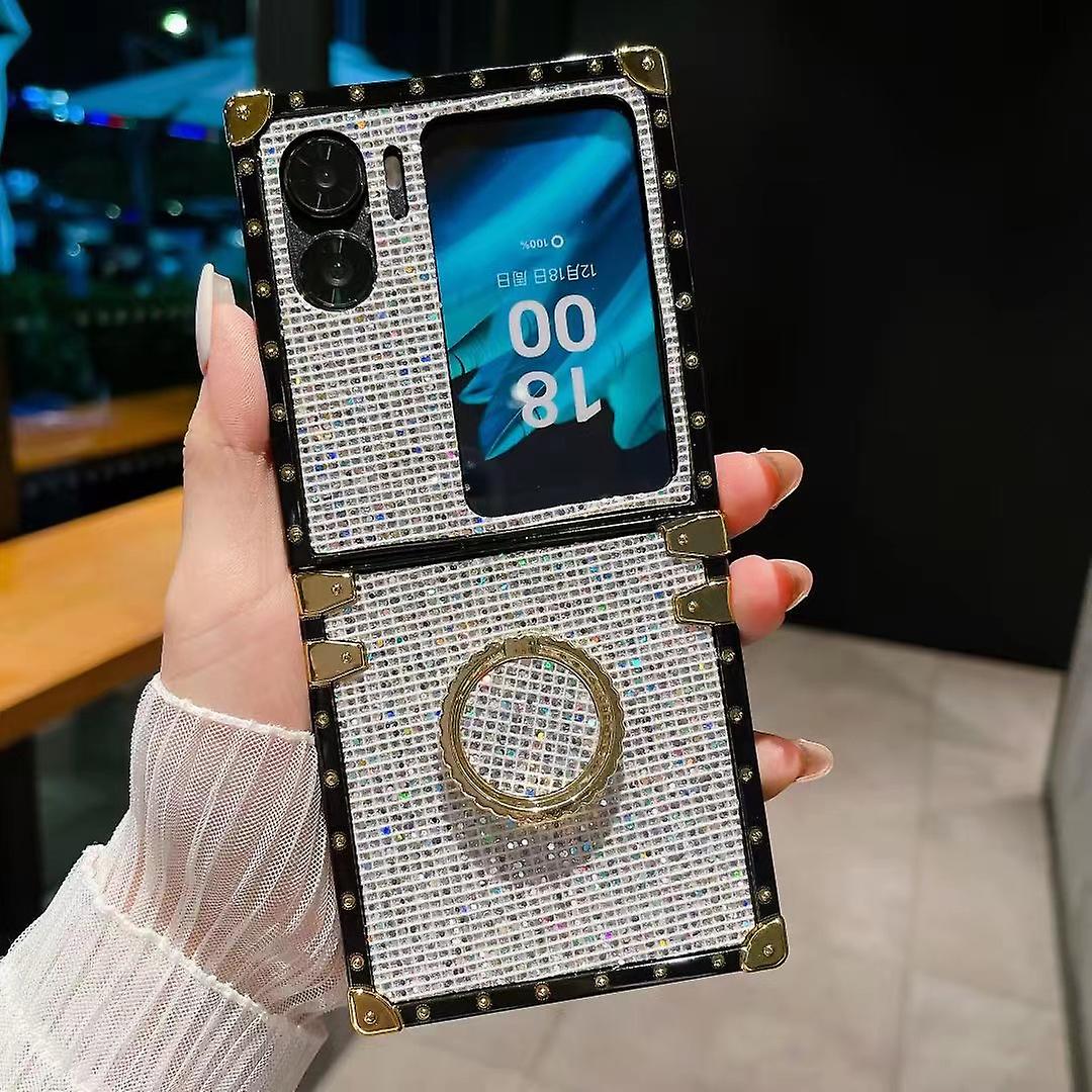 For Oppo Find N2 Flip 5g Shockproof Flip Bling Slim Glitter Phone Case Cover