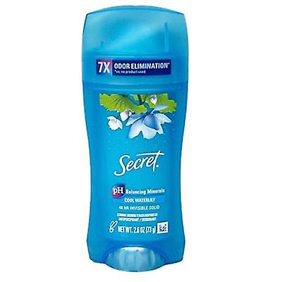 Secret PH Balancing Minerals 48 Hour Invisible Solid Deodorant Cool Waterlily 2.6oz / 73g