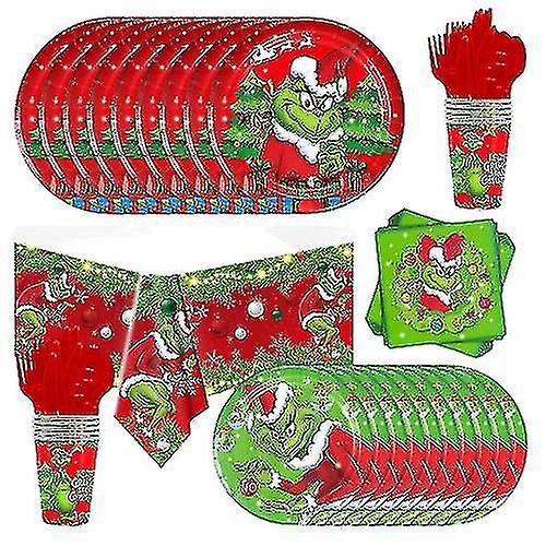 Tableware Grinch Disposable Bowls,napkins