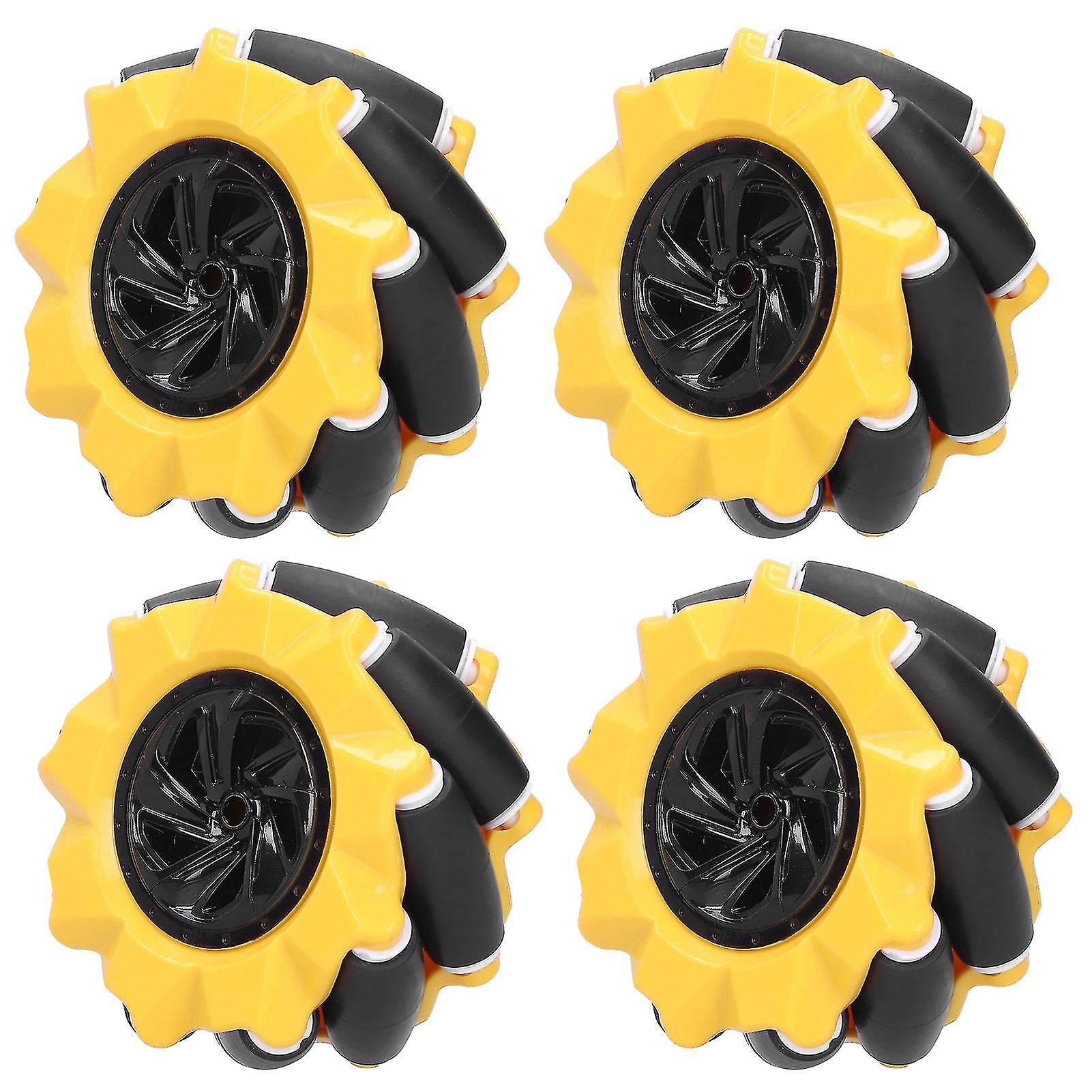 Mecanum Wheel Omni-directional Smart Robot Car Parts Accessories Diy Toy Components 80mm2 Pairs