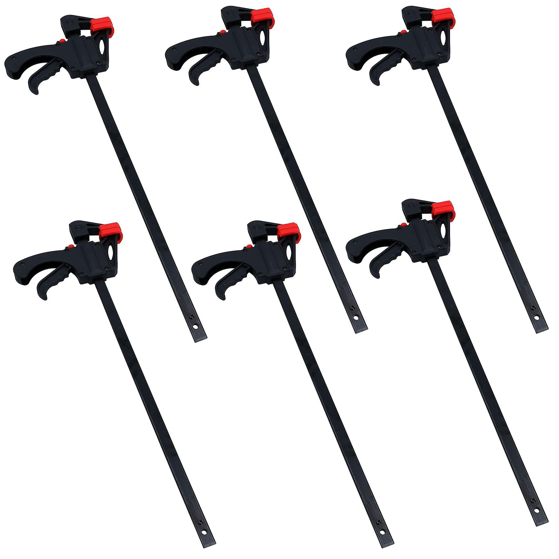 18" Quick Release Rapid Bar Clamp Holder Grip Spreader Speed Clamps 6 Pack