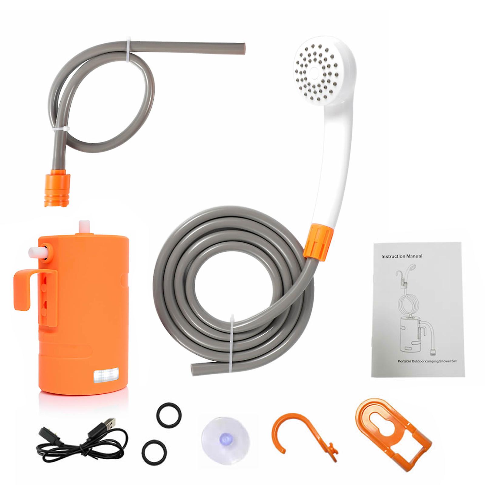 Outdoor Portable Shower Head Rechargeable Camping Shower Pump