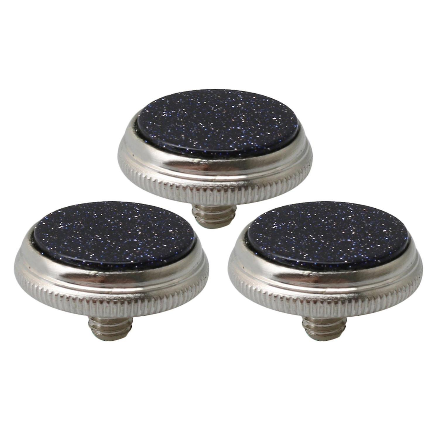 3 Piese Trompete Finger Butoane Aliaj de argint cu Inlay Sky Înstelat