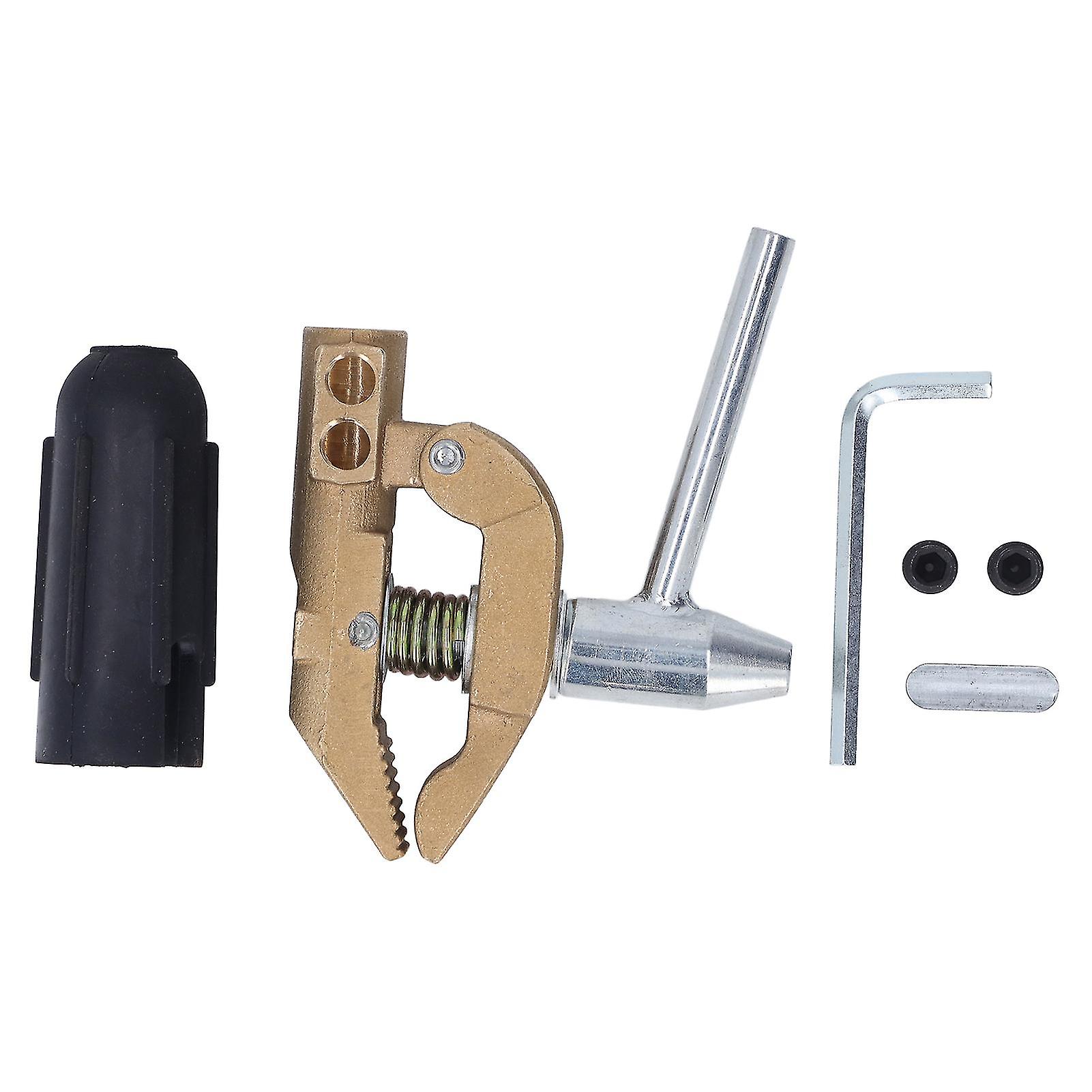800A Grounding Brass Welding Clamp with Rubber Sleeve Practical Robust Welding Earth Clamp 32mm