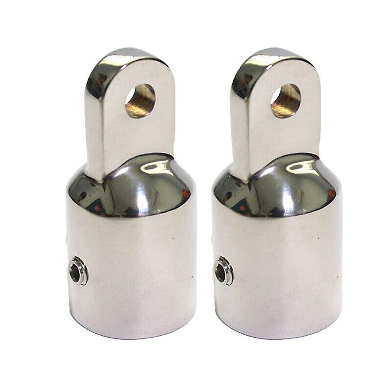 2PCS Eye End Cap Bimini Top Fittings / Hardware - 1" 316 Marine Stainless Steel