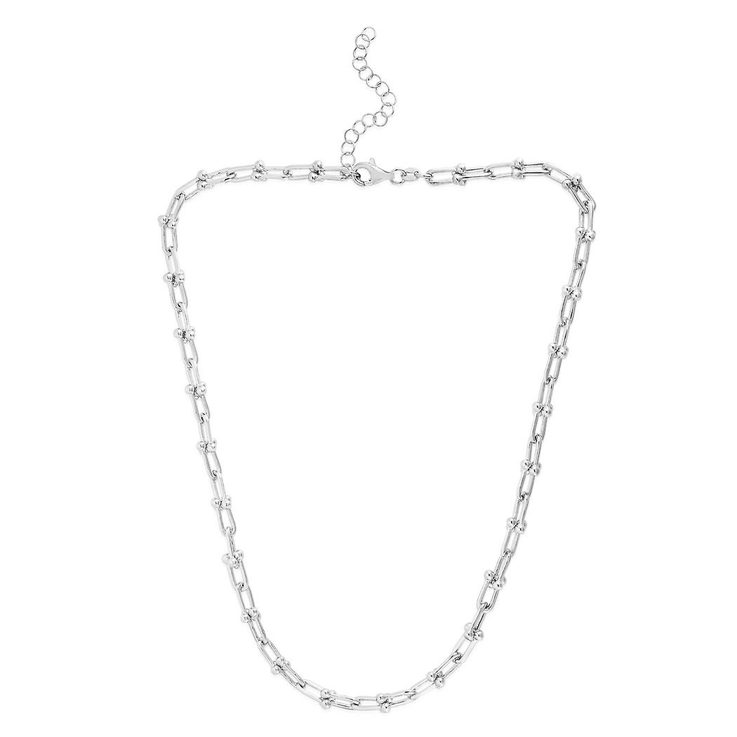 925スターリングシルバーポリッシュ6mmジャックスリンクチェーンブレスレットロブスタークラスプ付き7.5インチリンクブレスレット女性と男性用