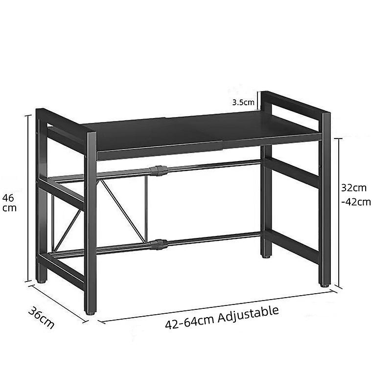 2 שכבות מדף מתלה תנור מיקרוגל מארגן מטבח אחסון ארון דלפק