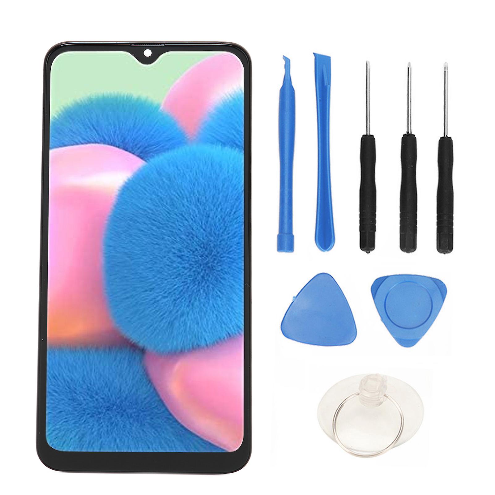 Samsung Galaxy A30s 6.4" LCD Screen Replacement with Frame & Fingerprint Sensor Kit