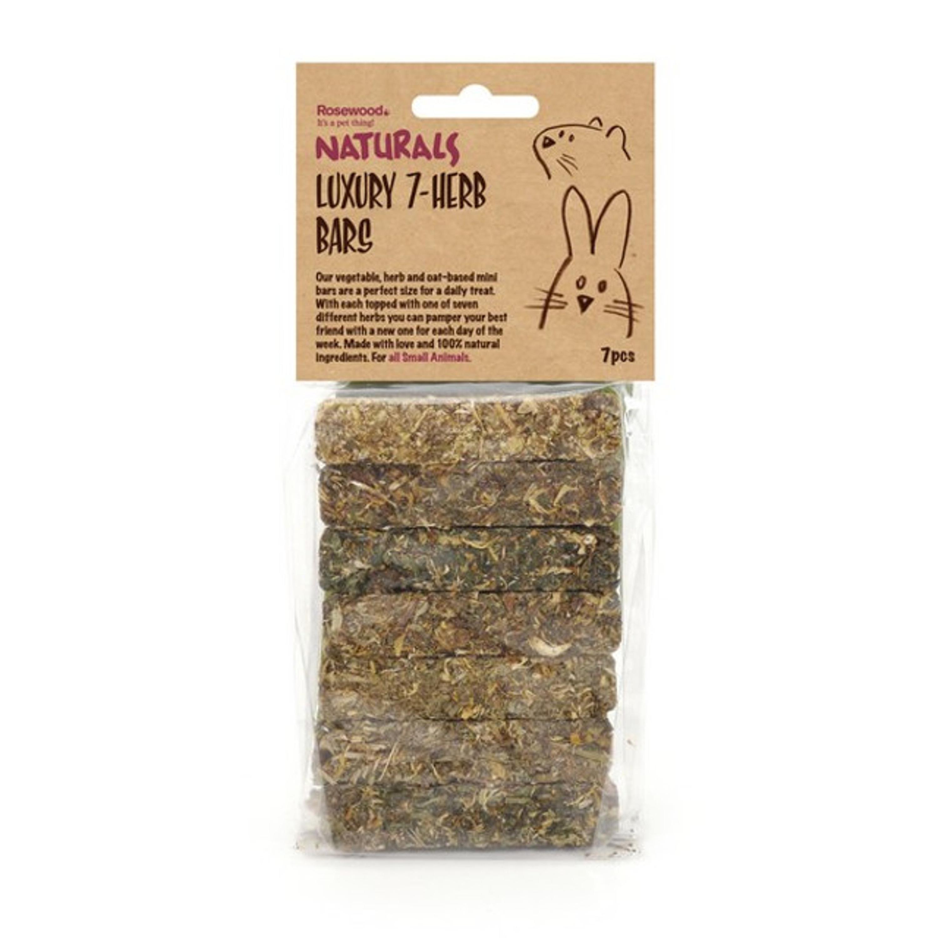 Naturals Luxury 7-Herb Bar Treats for Small Animals Case 6