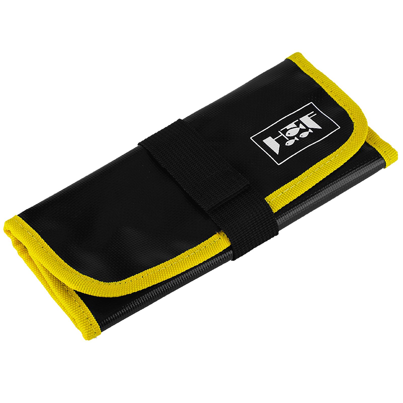 PVC Fishing Jig Lure Tackle Gear Tools Pockets Bags Fishing Tackle Accessory (Yellow)