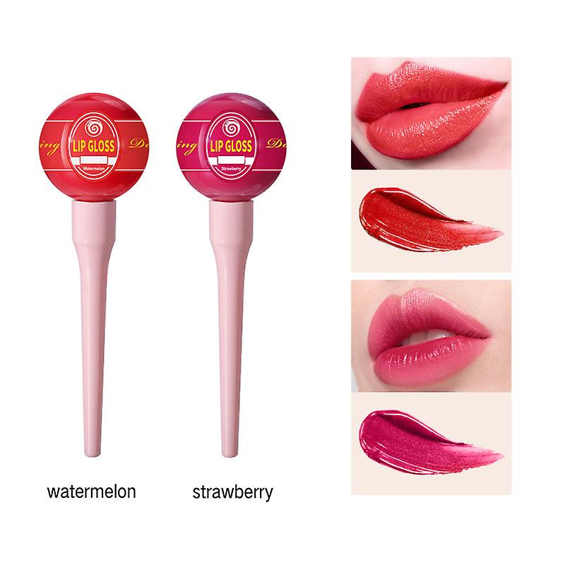 Playing Lollipop Lip Glaze - Feuchtigkeitsspendender Lipgloss In Lollipop-Form, Hohe Farbintensität, Süßes Design