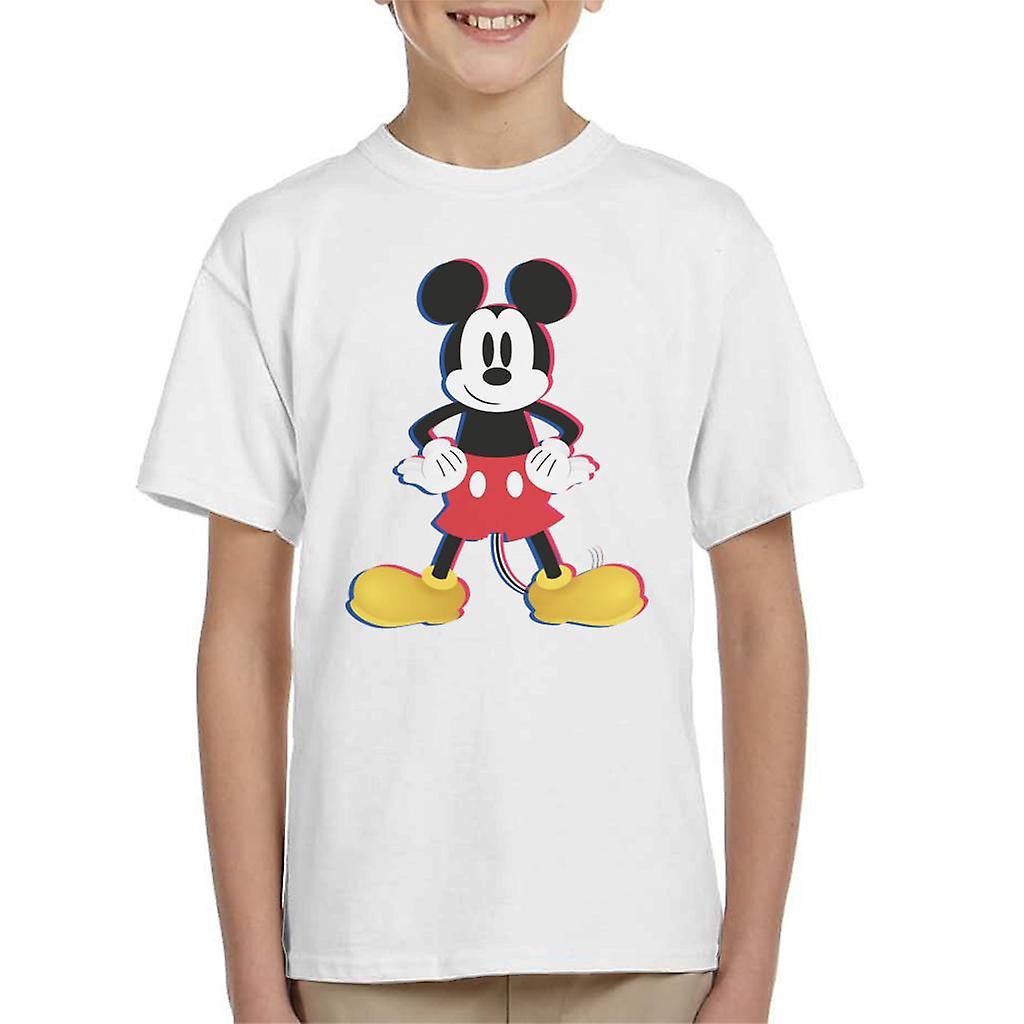 Disney Mickey Mouse 3D Effect Pose Kid's T-Shirt