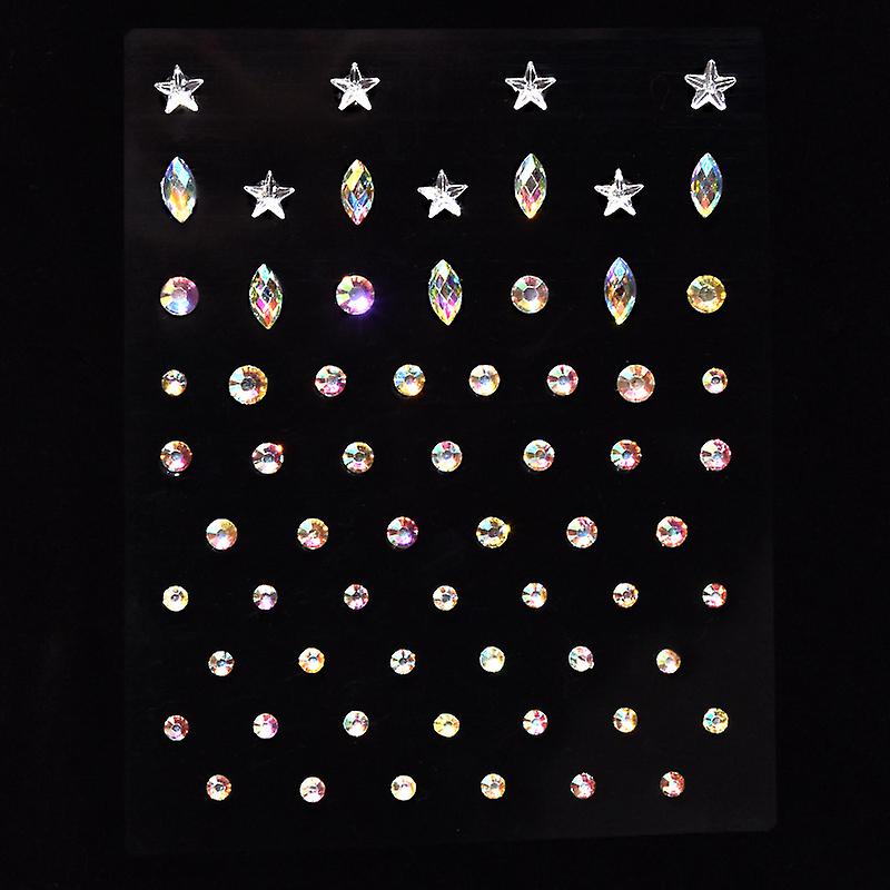 2100 pezzi di adesivi trasparenti con strass adesivi di cristallo au