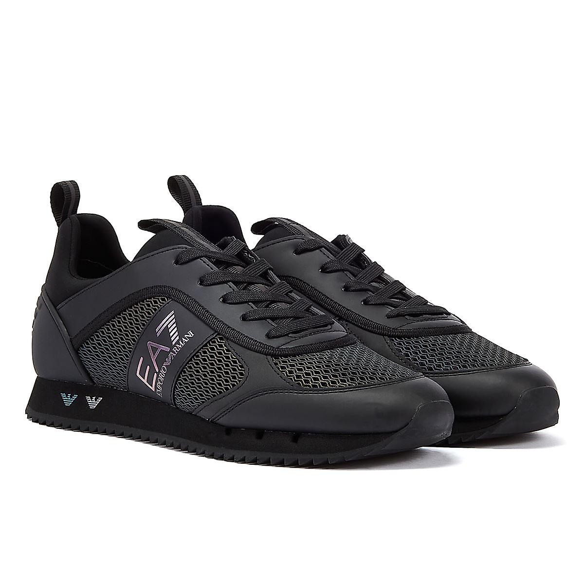 EA7 B&W Laces Iridescent Triple  Men's Black Trainers