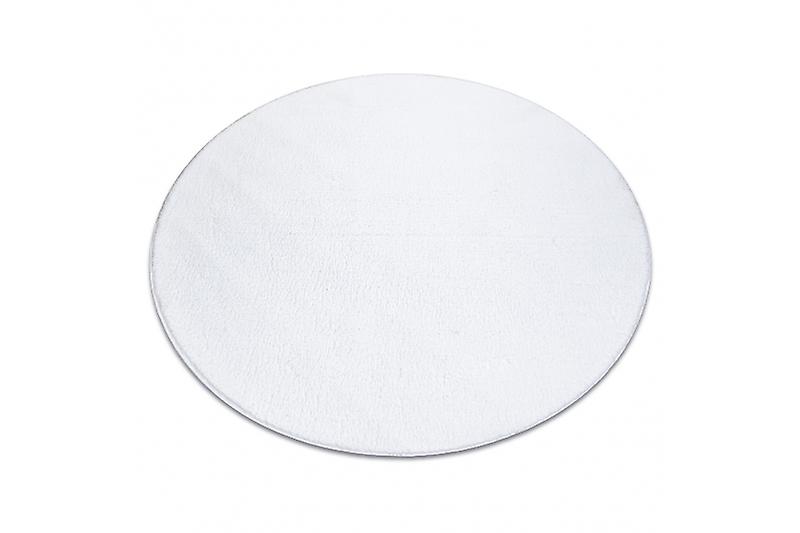 Modern washing carpet LINDO circle white, anti-slip, shaggy
