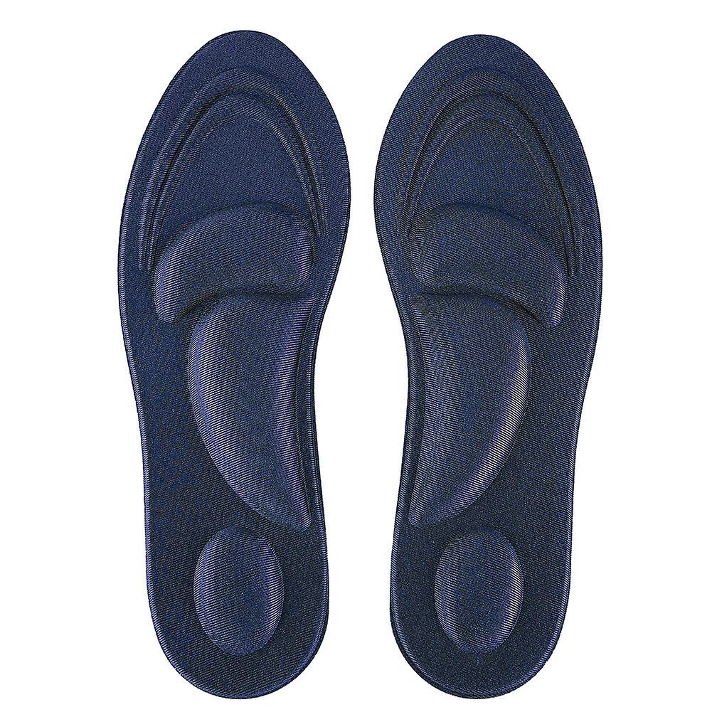 Orthotic Insoles for Flat Feet, Arch Support, Memory Foam Insole, Comfortable Shoe Pad, Dark Blue, for Women
