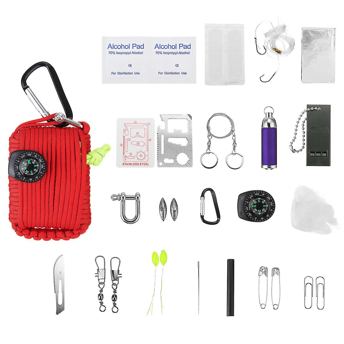 29 In 1 Emergency Survival Kit First Aid Edc Tools Camping Rescue Gear Tools Kit