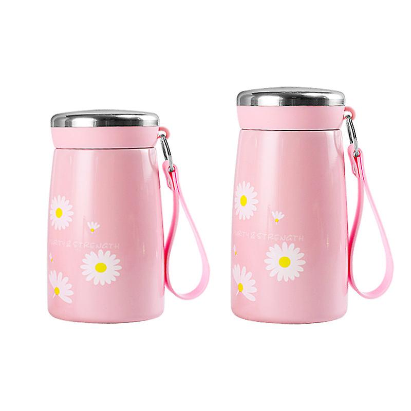 Kids Water Drinking Bottle Cute For Child Insulation Net Red Little Daisy Simple Creative Portable