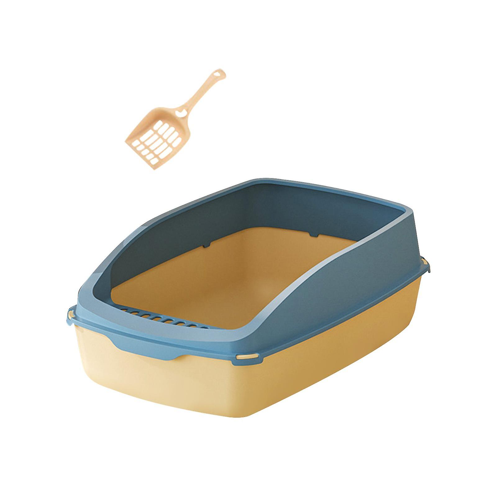 Gato Litter Case Cat Toilet Cat Sand Box Semi Enclosed Kitten Litter Open Top Cat Litter Tray Kitten WC para gatos internos