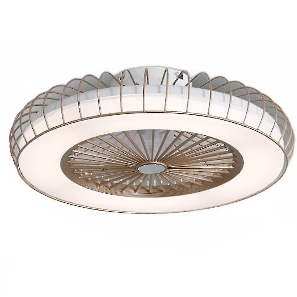 Macaron Invisible Ceiling Lamp, Stepless Dimming Fan Lamp, Nordic Remote Control Bedroom Ceiling 