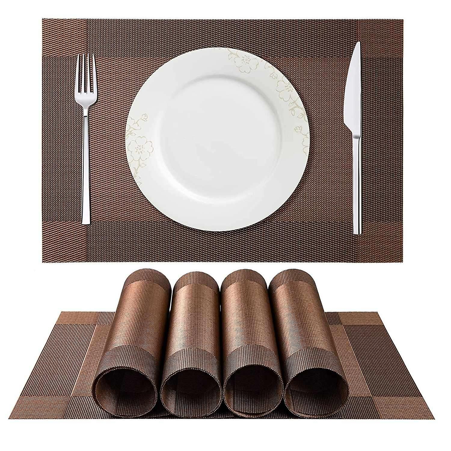 Placemats Set of 6 Washable Heat Resistant Non-slip
