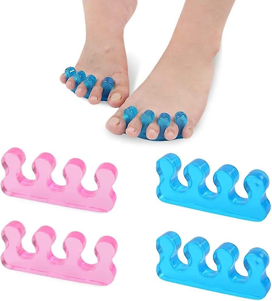 2 Pairs Silicone Toe Separators Toe Spreader Relieve Bunions, Hallux Valgus Correction