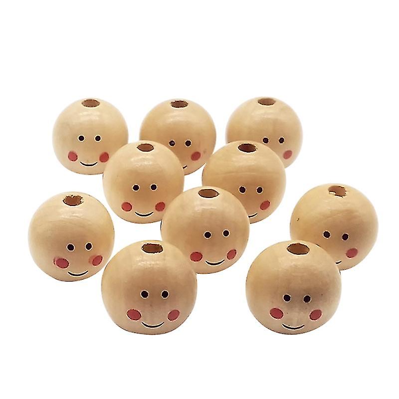 20pcs Smile Face Beads