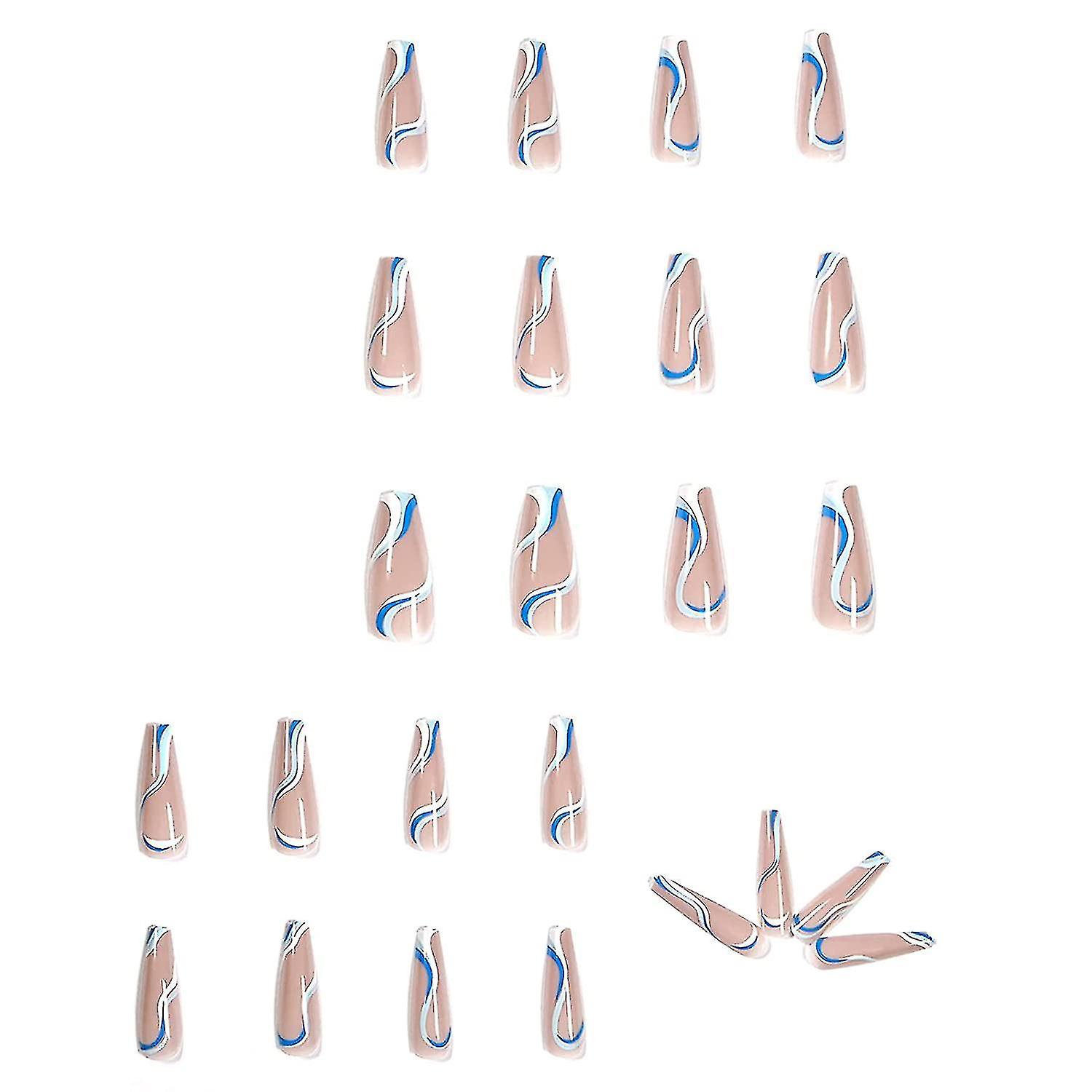 Glossy Glue-on False Nails