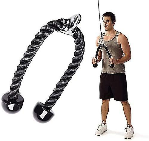 Heavy Duty Triceps Rope Complete Multi Cable Attachment Perfect For Gym Fitness Exercise Body Building Extensions Gym Pull Down Rope Equipmentblack70c
