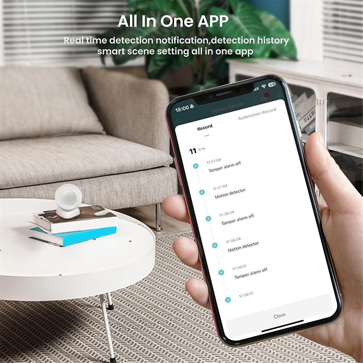 Graffiti ZigBee Sensor Smart Body Infrared PIR Sensor APP Wireless Remote Control Portable Convenient Practical Sensor