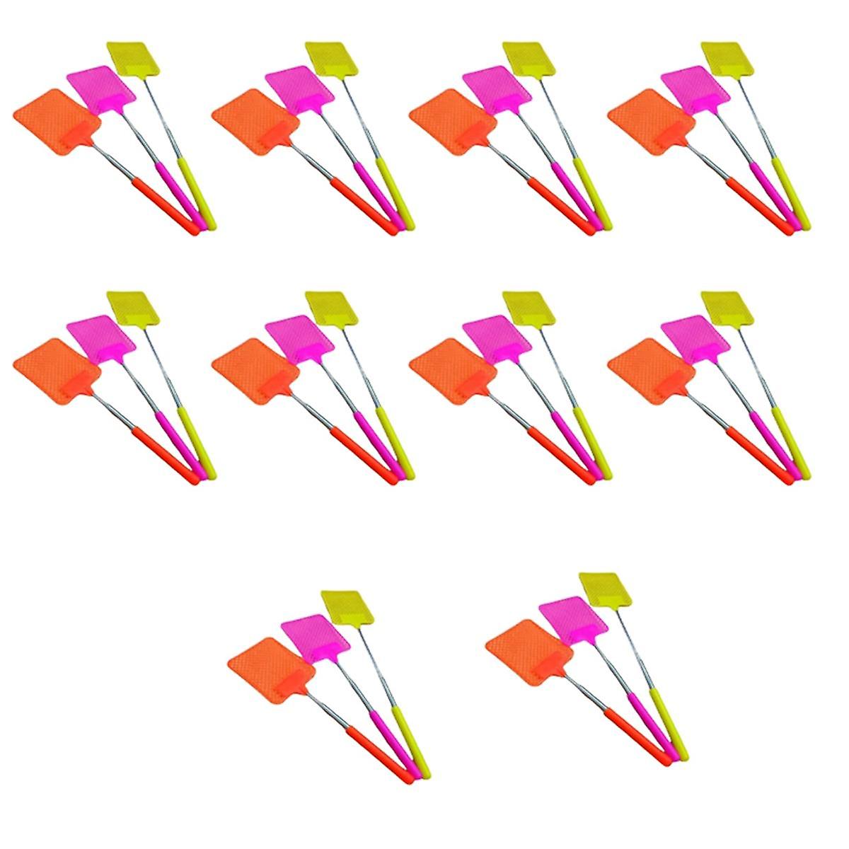 5-Section Stainless Steel Telescopic Fly Swatter to Mosquitoes, Flies and Insects