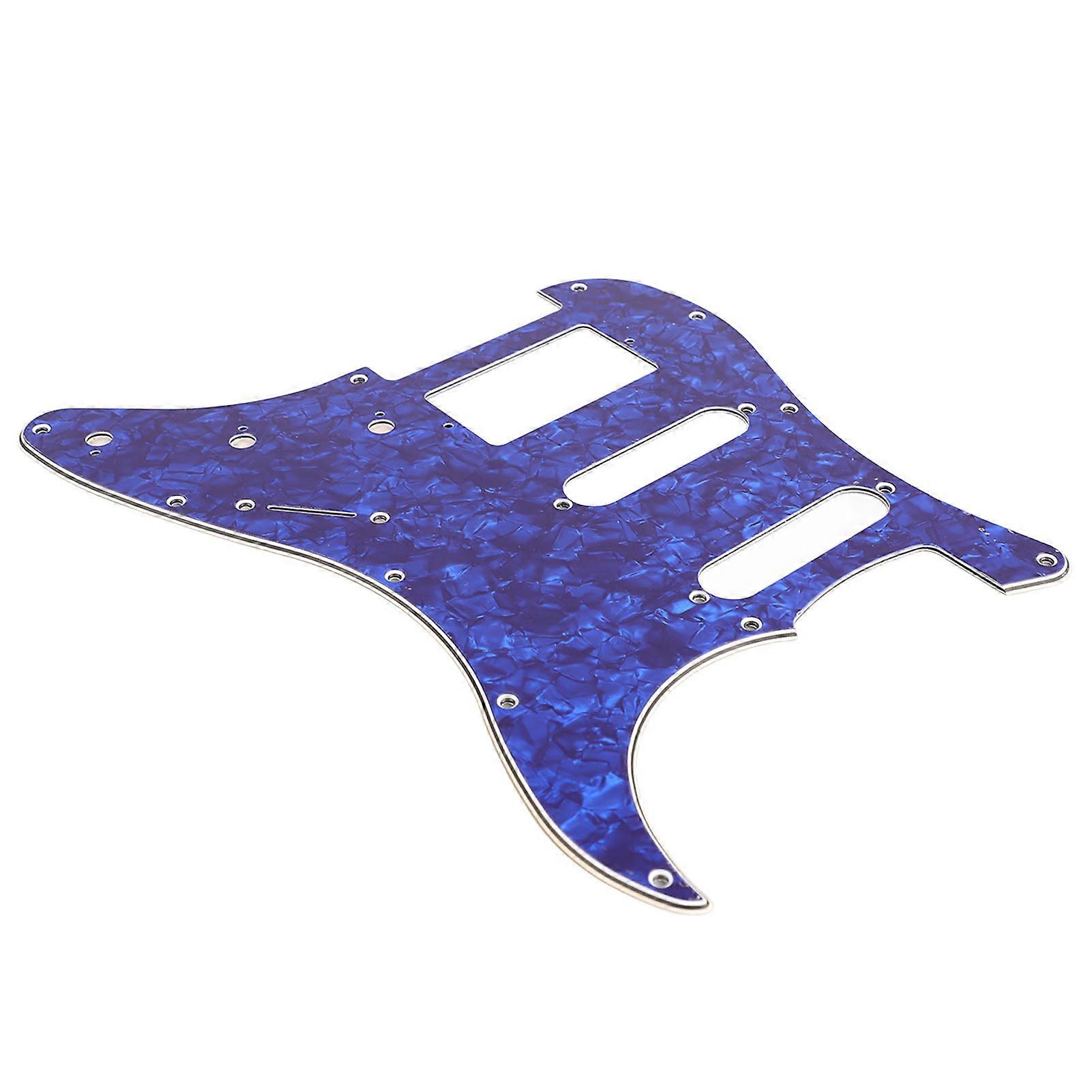 Guitare électrique Pickguard PVC Plastic Guard Scratch Board Plaque avant Panneau Couvercle Instrument Accessoires Bleu Perle Couleur GSSH63