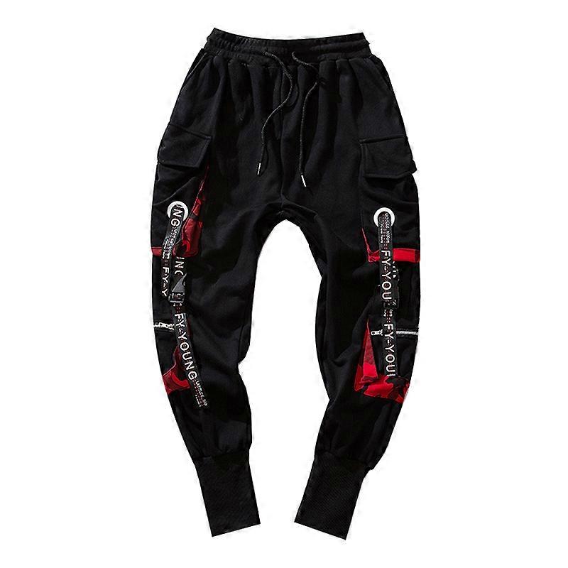 Men's Multi Pocket Drawstring Cargo Hip Hop Pants