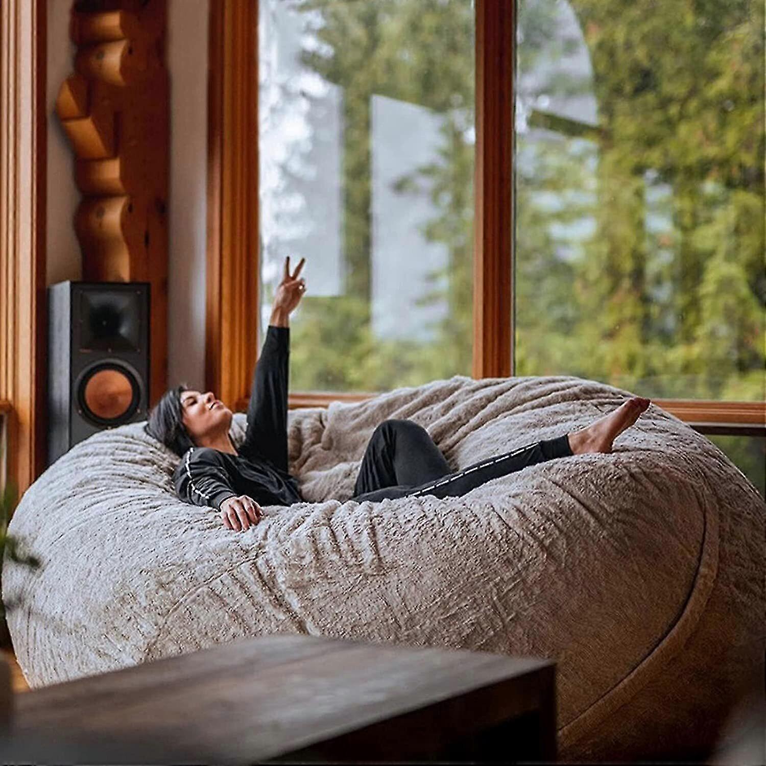 Lazy Sofa Bean Bag Bean Bag Krzesło Pokrowiec Poduszka na krzesło