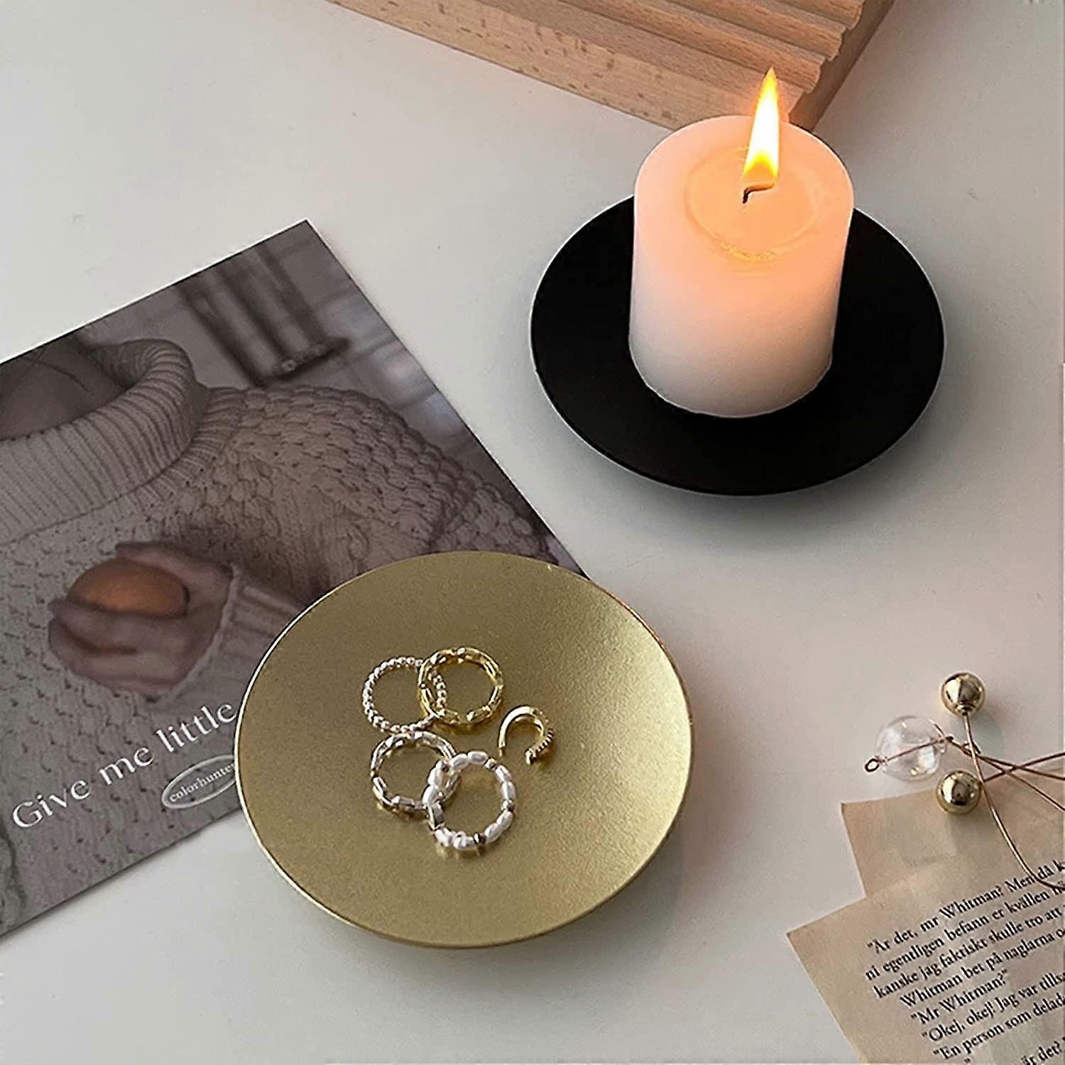 HSTWODE 2 portacandele a pilastro, portacandele in metallo, per matrimoni, coni di incenso, spa, preghiera, casa, feste, Natale, decorazione per la tavola, tutti i santi (verde chiaro