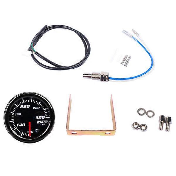 52mm Water Temp Gauge 7 Color 2"~1/16" Temperature Meter 100~300 W/Sensor NO.49601