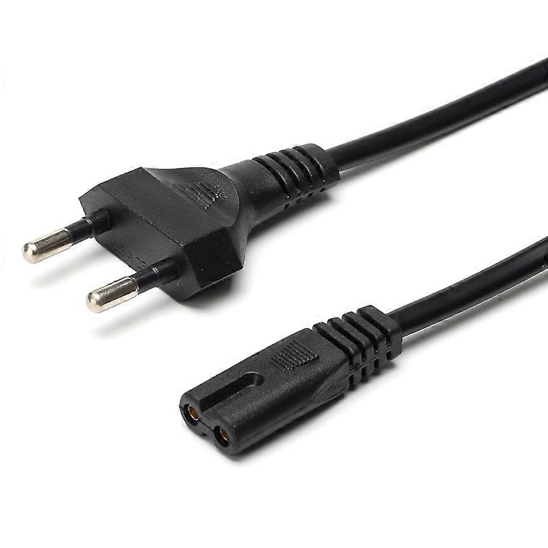 0.6m 1.5m Universal Power Extension Cable For Table Lamp Black Flashlight European Lighting 2 Pin C7 C8 European Developments