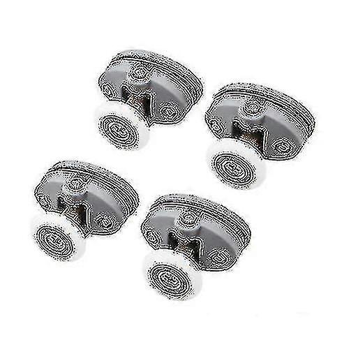 4個のトップ23mmナイロンシングルポップアッププーリーランナーホイールキャビンスライドガラスドアローラー