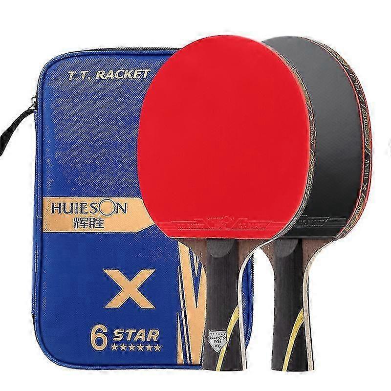 Upgraded Carbon Table Tennis Racket Set Ping Pong Bat compatible with Adult Club Training,Horizontal Shot-B14_Sep
